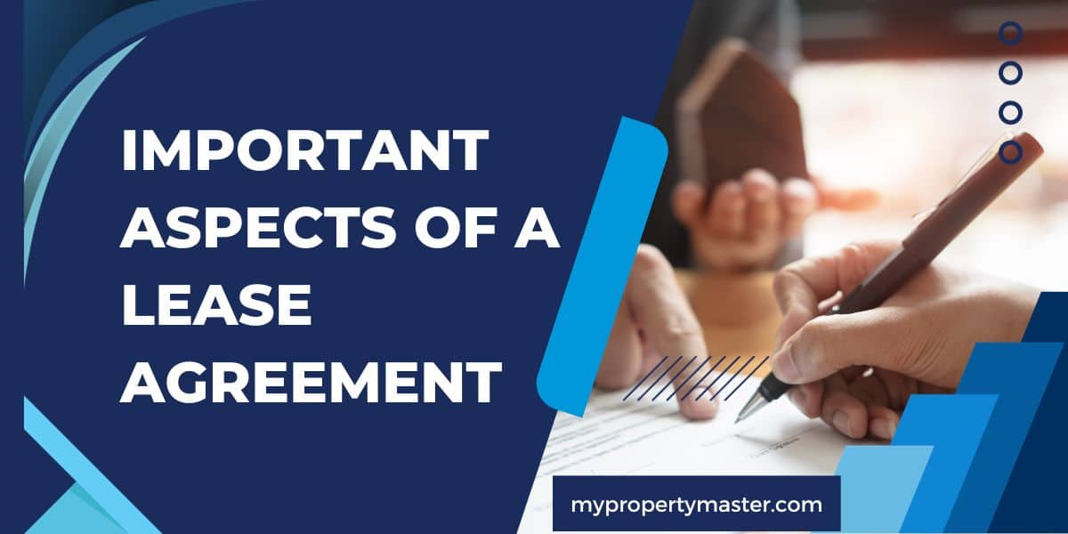 Important aspects of a lease agreement