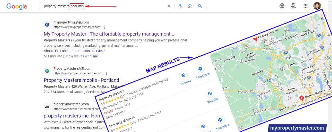 narrow down search results using local keywords or search operator