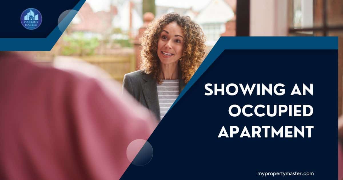 Can a landlord show an apartment while occupied?