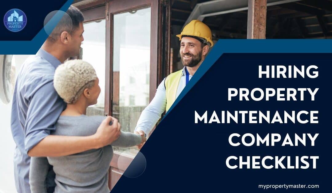 Hiring property maintenance company checklist