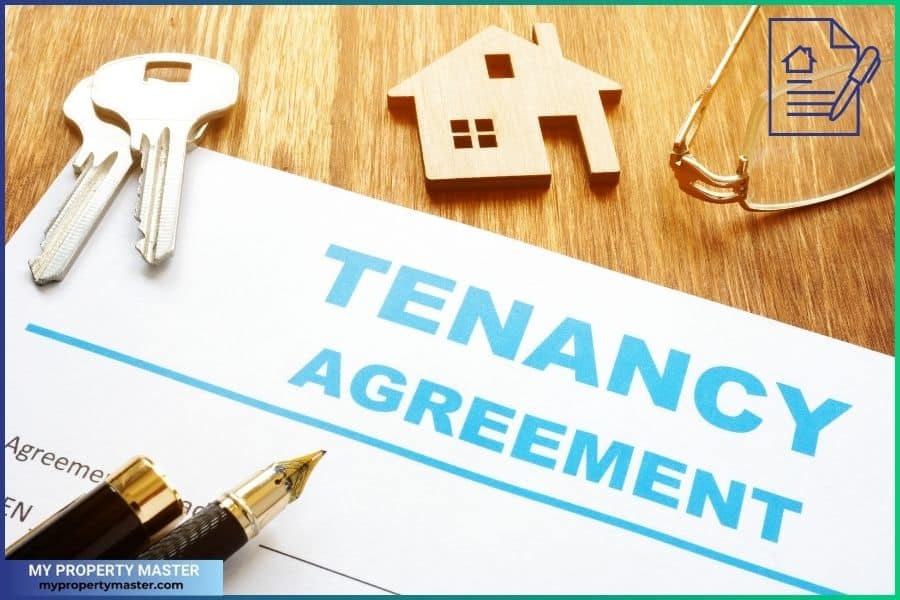 Tenancy agreement for rental lease and keys