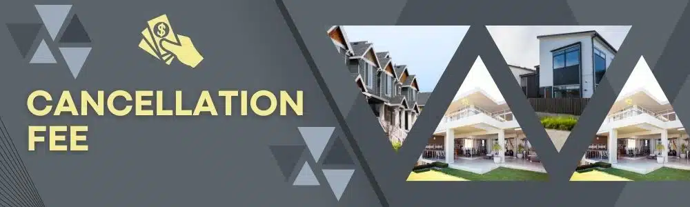 Cancellation fee for the early termination, fee for terminating property management company