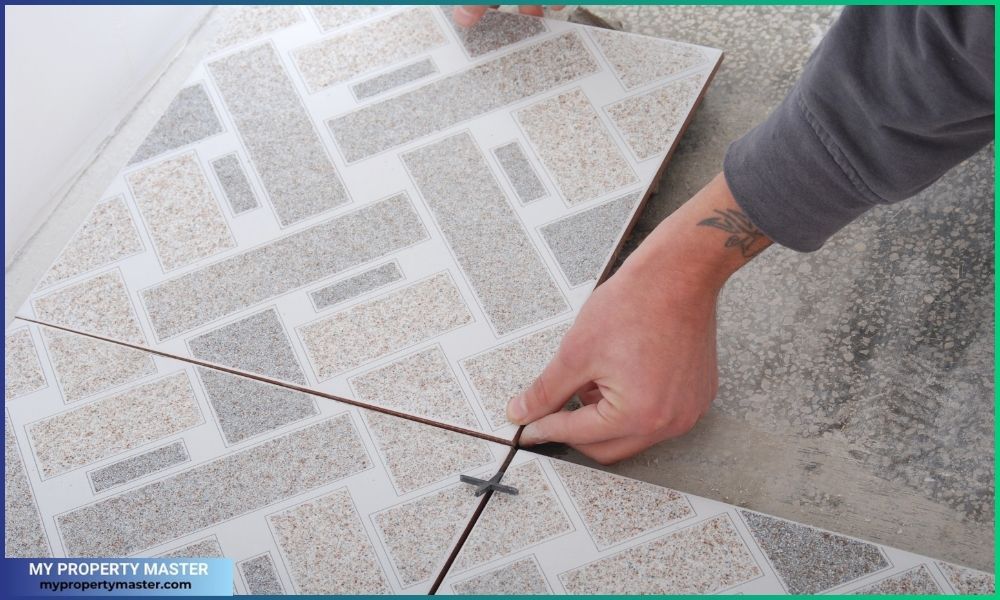 Floor tiles installation