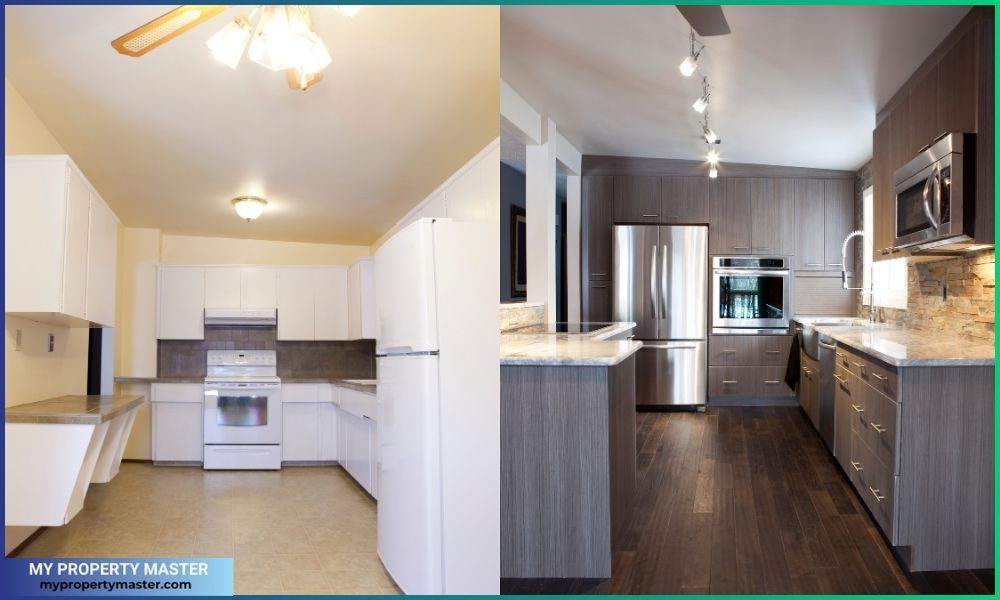 Kitchen renovations before and after