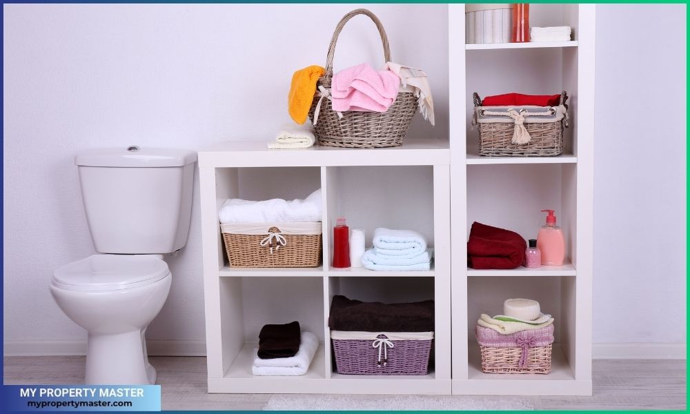 Shelves in Bathroom